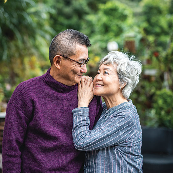 A couple smiling. Links to Gifts from Retirement Plans retirement.jpg
