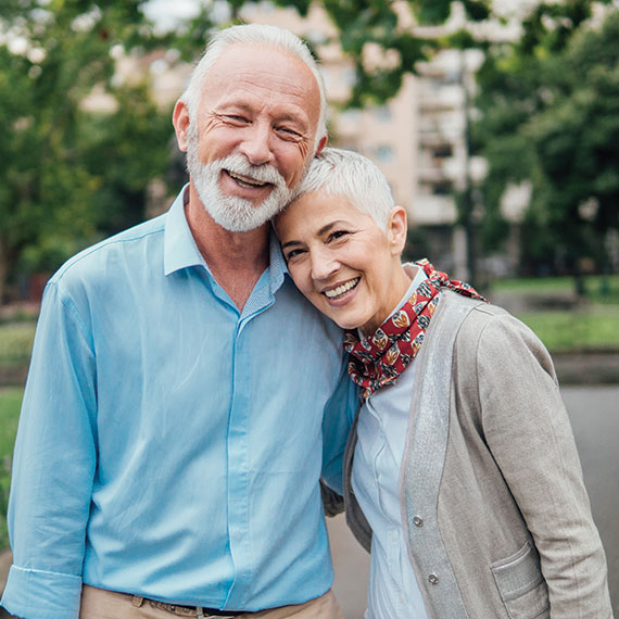 A couple smiling. Link to Life Stage Gift Planner Ages 45-65 Situations. lsgp_45-65.jpg